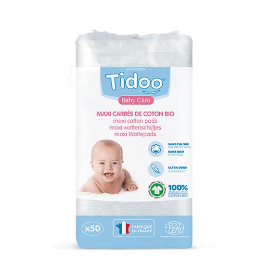 Carres De Coton Bebe Bio Made In France Tidoo